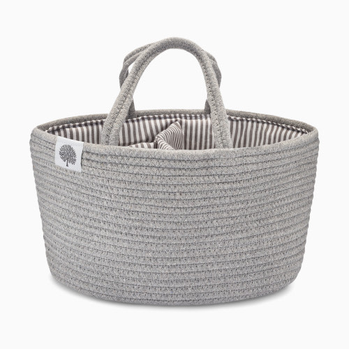 Parker Baby Co. Rope Diaper Caddy - Gray