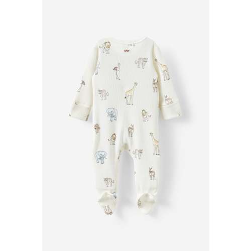 Organic Pointelle Zip Romper