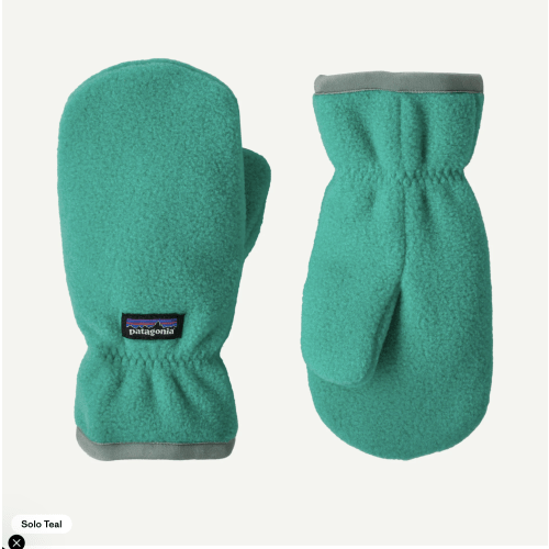 Patagonia Mittens: 0-3 Month. Color: Solo Teal
