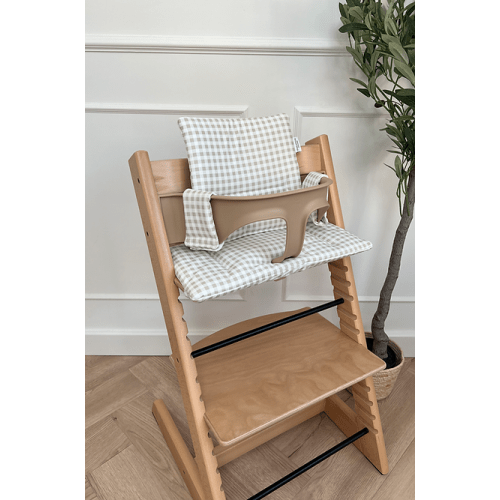 Taupe Gingham 2 in 1 Cushion | Greyfox Designs