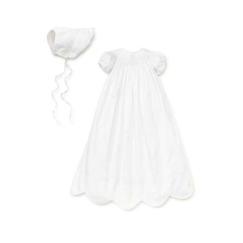 Caroline Christening Gown & Hat Set