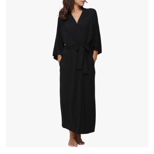 Women's Soft Robes Long Bath Robes Full Length Kimonos Sleepwear Dressing Gown,Solid Color