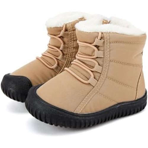 BMCiTYBM Toddler Baby Snow Boots Winter Shoes Boys Girls Cold Weather Baby Faux Fur Shoes
