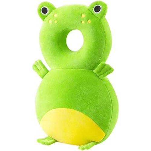 Baby Head Protection Backpack - Soft & Comfortable, Cute Cartoon Design (Q77-Frogs)