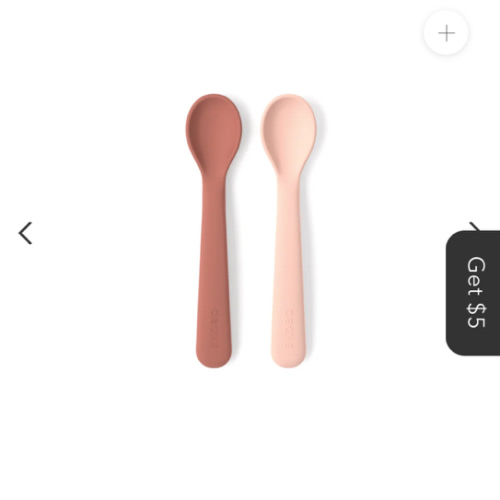 Silicone Spoon Set - Blush / Terracotta
