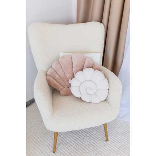 Seashell Nursery Pillow, Shell Cushion for Kids Room, Coastal Baby Room Decor
