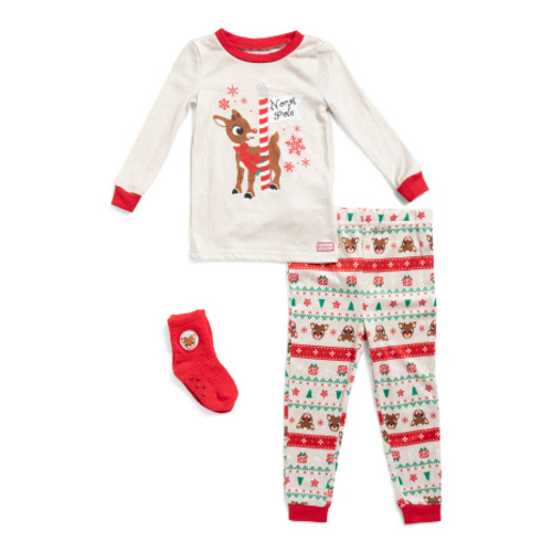 Infant Boys 2pc Fair Isle Pajama Set With Socks | Baby Boys (0-24m) | Marshalls