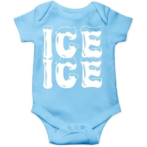 AW Fashions Ice Ice Baby Bodysuit Cute Newborn Baby Girl or Boy Clothes Adorable Infant Romper Outfit