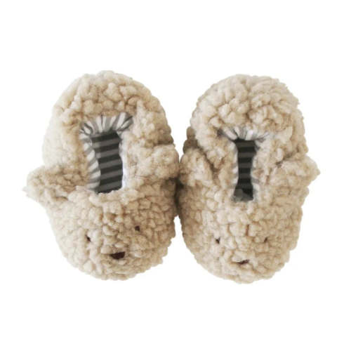 Alimrose - Sherpa Bear Baby Booties