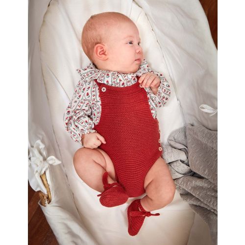 Macacão de malha granada