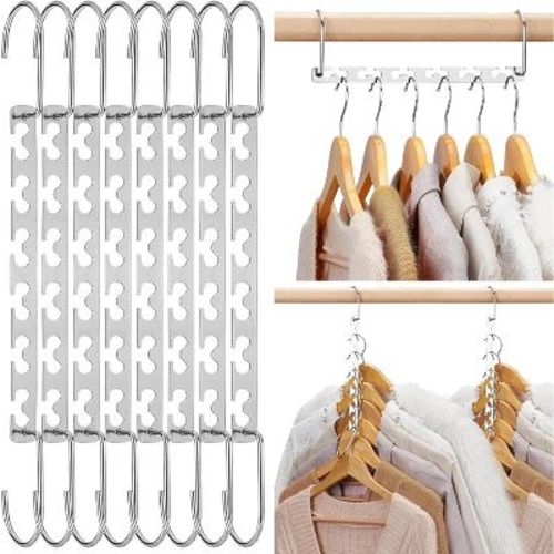 HOUSE DAY Magic Hangers Space Saving Clothing Organizer Metal 12 Pack