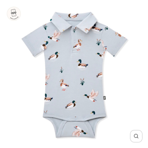 Polo Bodysuit in Mallard Duck
