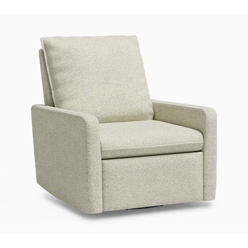 Paxton Power Recliner Performance | Heathered Basketweave Alabaster White