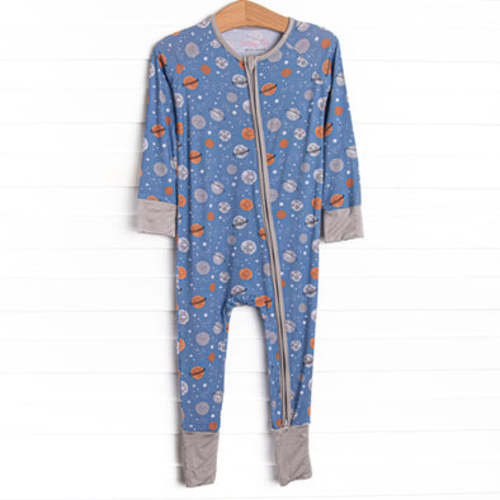Overnight Orbit Bamboo Zippy Pajama, Blue – Stitchy Fish
