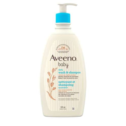 Baby Daily Wash & Shampoo, Natural Oat, Lightly Scented