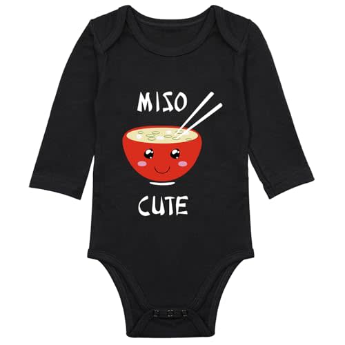 listery Funny Baby Clothes Miso Cute Bodysuit Miso Cute Infant Baby Anime Newborn Unisex Romper