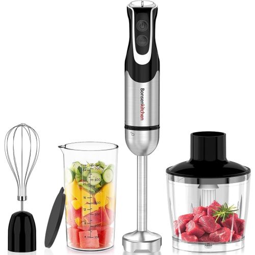 Bonsenkitchen 4-in-1 Immersion Blender Handheld