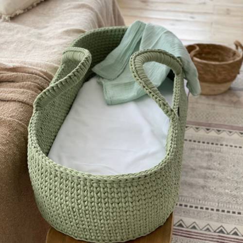 Baby Moses Basket Standard | Unique, Safe, Handmade by Anzy Home