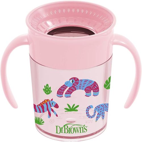 Dr. Brown's Milestones Cheers360 Spoutless Transition Cup, Pink, 1-Pack
