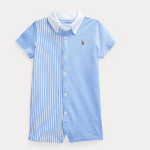 Knit Cotton Oxford Fun Shortall | Ralph Lauren