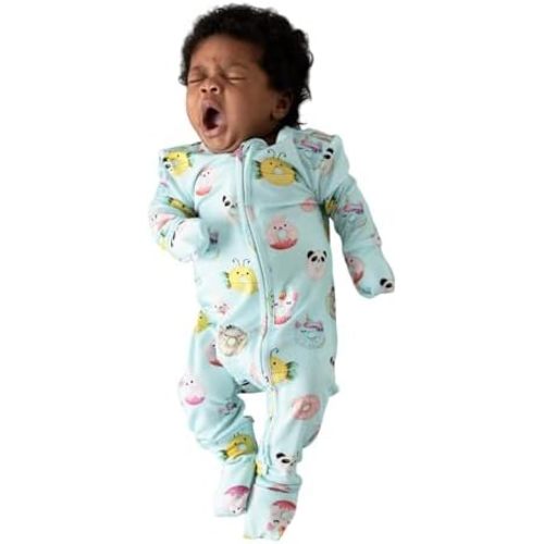 Posh Peanut Convertible Baby Sleepers - Girls Footless Baby Pajamas with 2 Way Zipper for Easy Diaper Changes