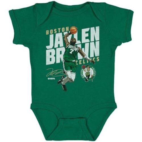 500 LEVEL Jaylen Brown Boston Celtics One-Piece Infant Bodysuit - Jaylen Brown Boston Celtics Slant WHT