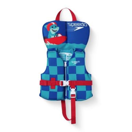 Speedo Shark Racer Kids' Spandex and Polyester Life Jacket Vest - Blue Youth Jacket (Size by Weight)