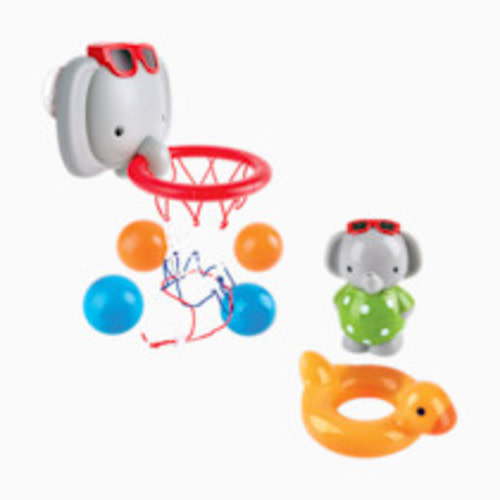 Hape Bath Time Elephant Spin Splash 'n' Swim & Basketball Bundle