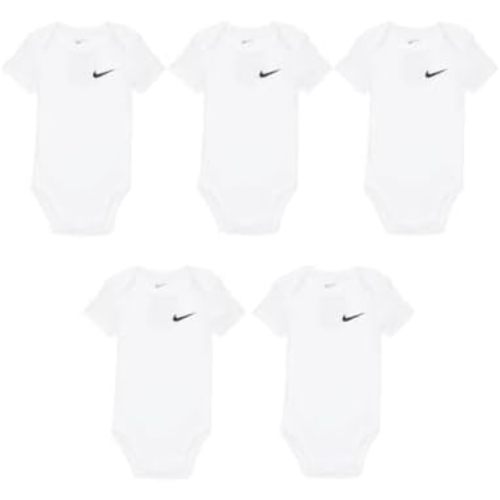 Nike 5-Pack White Baby Infant Bodysuits