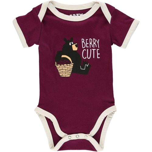 Lazy One Cute Unisex Baby Bodysuit, Cute Animal Designs, 6-18 Months