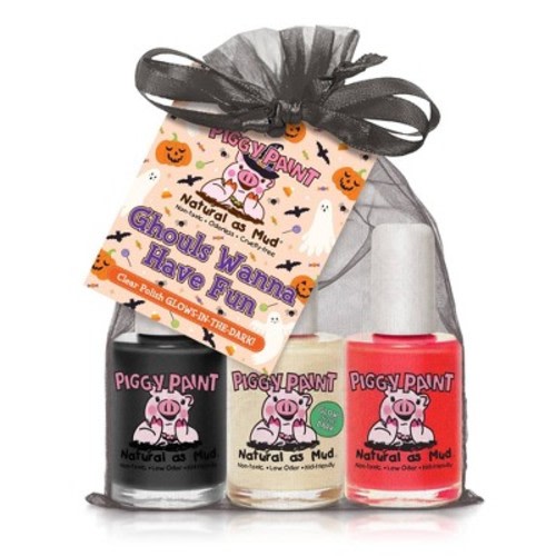 Piggy Paint Glow in the Dark Nail Polish Set - Ghouls Wanna Have Fun - 3ct