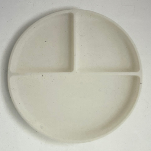 mushie Silicone Suction Plate | BPA-Free Non-Slip Design (Ivory)