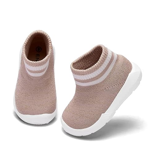 Engtoy Baby Shoes & Socks - Non-Slip Breathable Slippers with Soft Rubber Sole - Baby Boys & Girls Slip On Sneakers