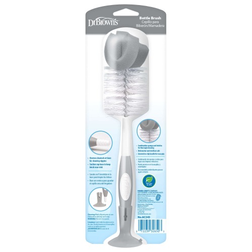 Dr. Brown's Soft Touch Bottle Brush, Grey
