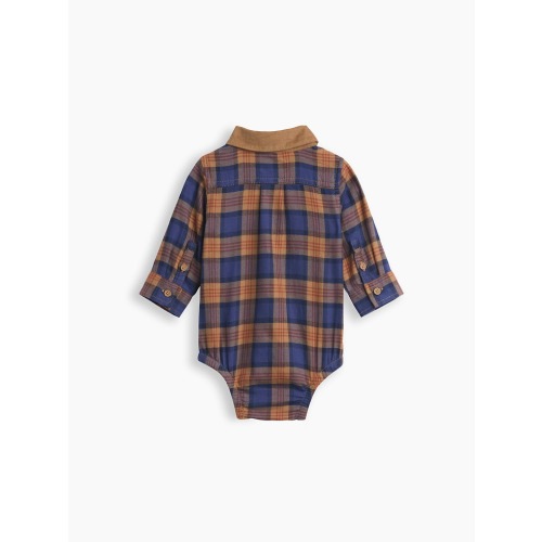 Baby Plaid Flannel Bodysuit