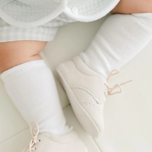 Baby Boy White Knee Socks – Baby Beau and Belle