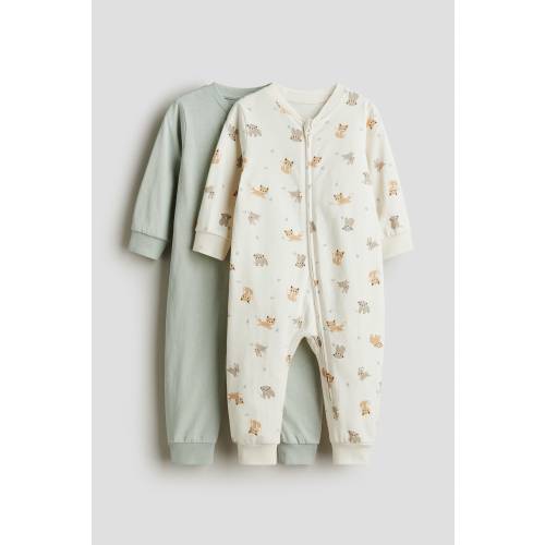 2-PACK COTTON PAJAMA JUMPSUITS