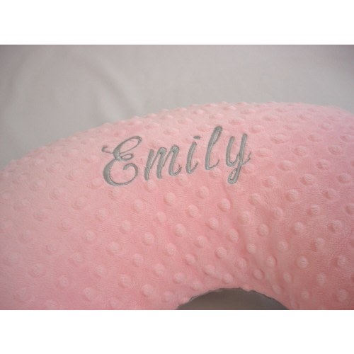 Personalized Embroidered Nursing Pillow Cover Yorn Font