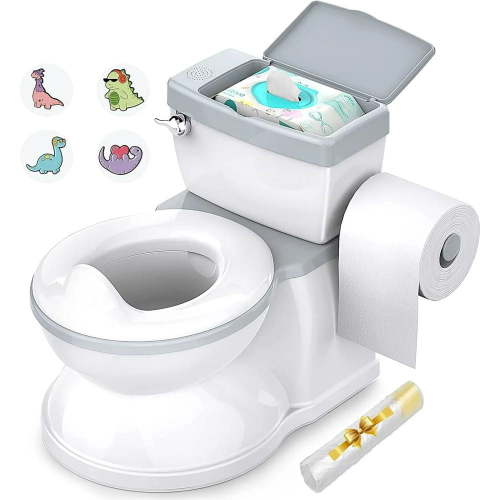 BabyBond Baby Potty Training Toilet, White, Realistic Design, Non-Slip, Easy Cleaning