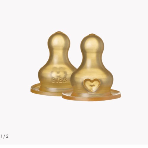 Bottle Latex Nipple 2 Pack