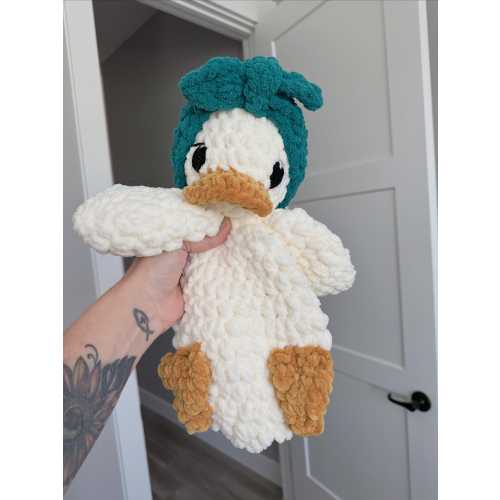 Crocheted Duck Plushie - Stuffed Animals - Nellas Cottage - Duck Toy - Baby Duck  - Duck Amigurumi - Crochet - Handmade