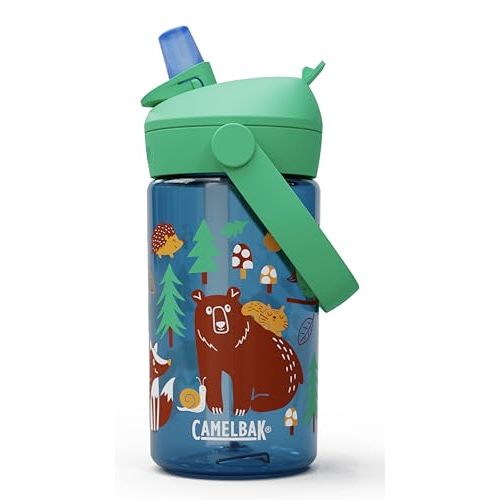 CamelBak Thrive Flip Straw Kids Bite Valve Tritan Renew Water Bottle 14oz
