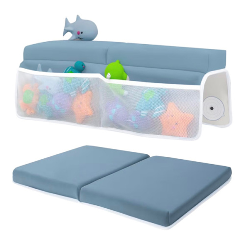Amazon.com : Comfortable Baby Bath Kneeler and Elbow Rest Pad Set – Thick Memory Foam Bath Kneeling Pad with Elbow Support – Baby Bathtub Cushion with Toy Organizer for Bathing Infant or Toddler - Blue : Baby