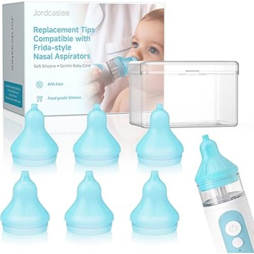 Nasal Aspirator Replacement Tips Compatible with Frida Baby Nose Sucker