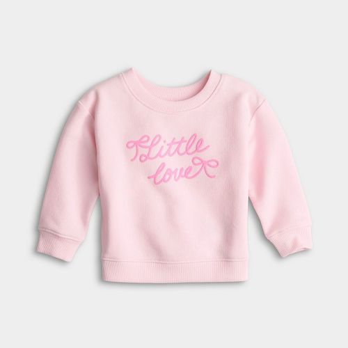 Baby Girl Jumping Beans® French Terry Crew Sweatshirt
