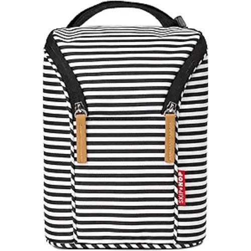 Skip Hop Baby Breastmilk Cooler Insulated Bottle Bag, Grab & Go, Chevron