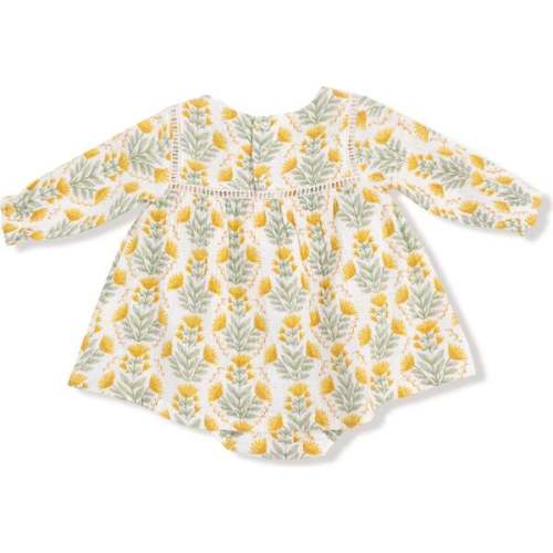 Puffed Long Sleeve Bubble with Skirt, Winter Dandelions - Angel Dear | Maisonette
