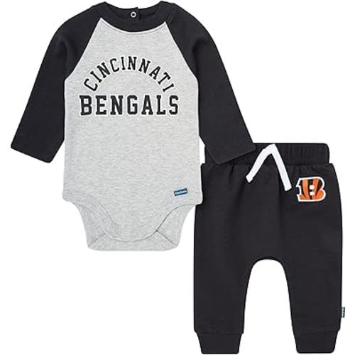 Gerber NFL unisex-baby Nfl Onesie Bodysuit and Jogger Set