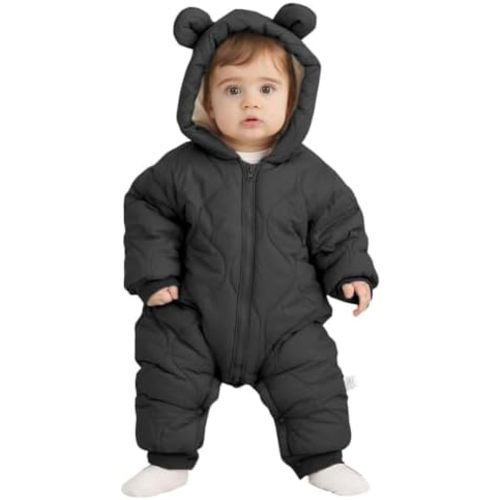 Baby Boy Snowsuit Newborn Winter Jumpsuit Romper Coat Clothes Outwear Onepiece Hoodies Toddler