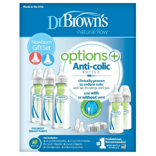 Dr. Browns Unisex 17 Piece Anti-Colic Options+ Baby Bottle Newborn Feeding Set